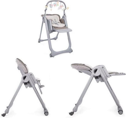 Chicco Highchair Polly Magic Relax - GREY MELANGE