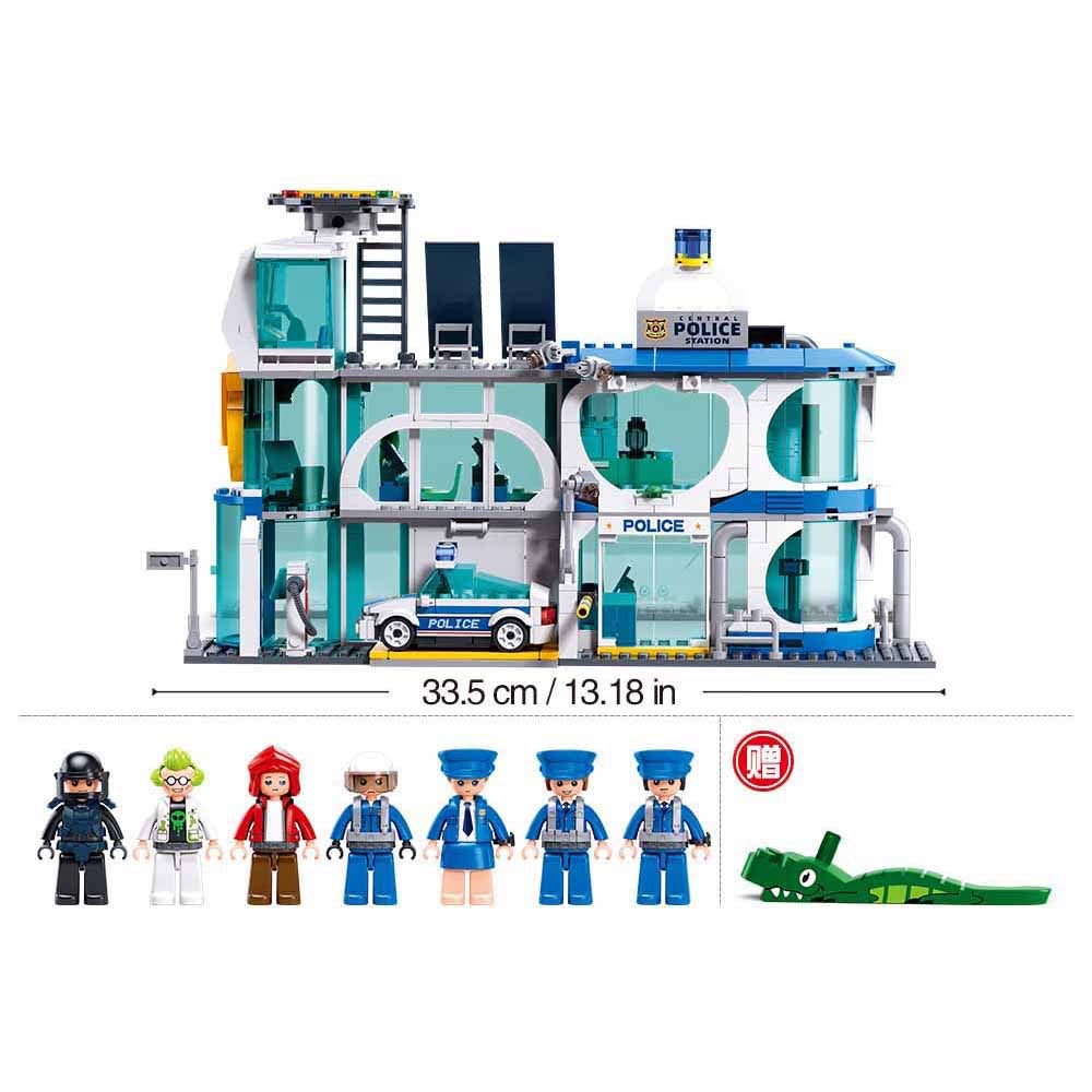 Sluban - Metropolis Police | Central Police Station Pull Back | 6Y+ Sluban - Metropolis Police | Central Police Station Pull Back | 6Y+