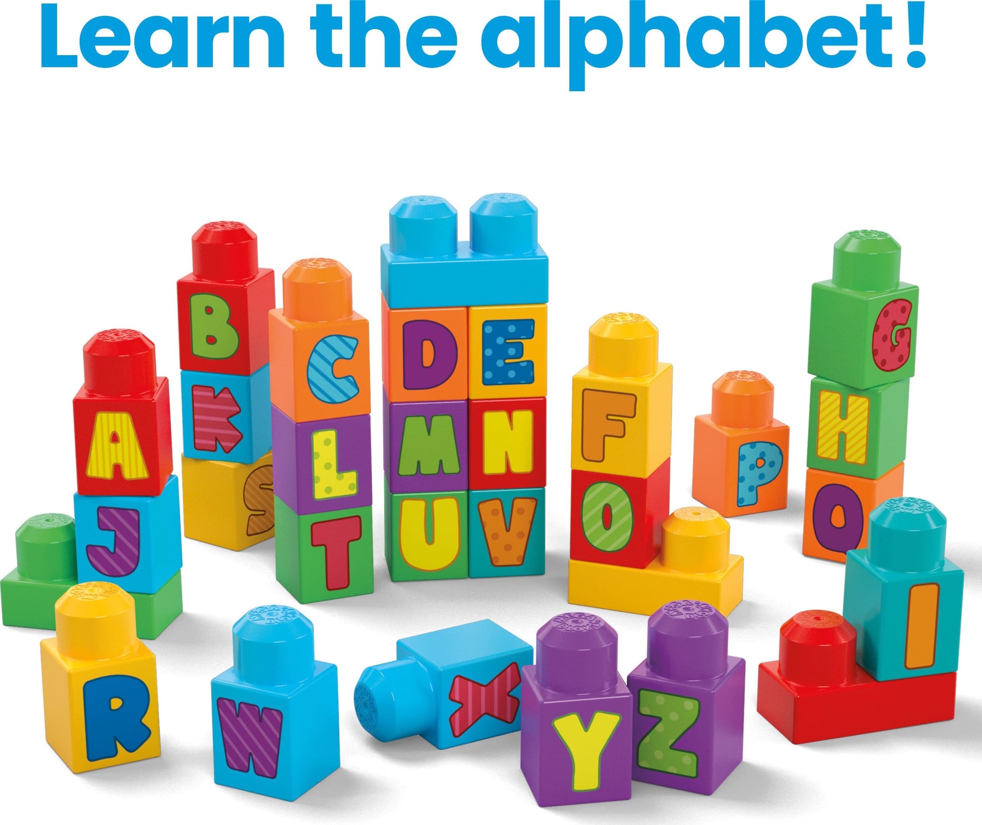Mega Bloks - ABC Building Bag | 30 Blocks Mega Bloks - ABC Building Bag | 30 Blocks