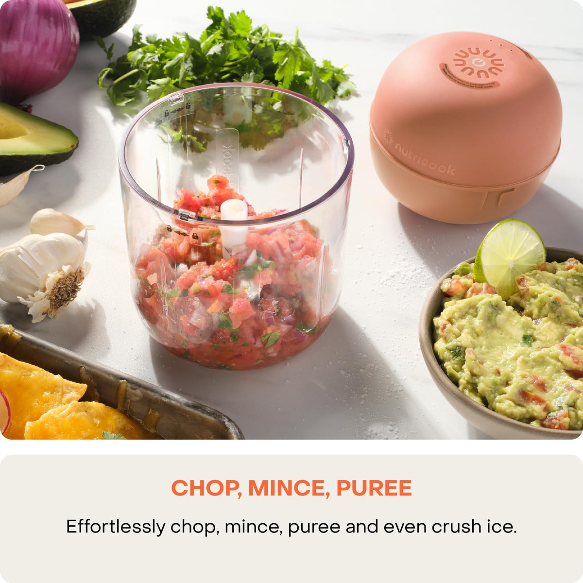 Nutricook - Choppi Rechargable Chopper | 500ml | Canyon Sunset Nutricook - Choppi Rechargable Chopper | 500ml | Canyon Sunset