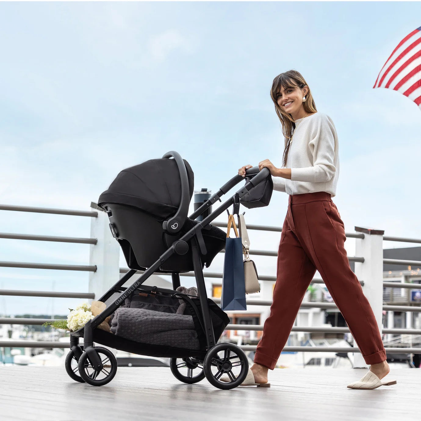 Evenflo - Omni Ultra Travel System | REVOLVE180 Seat