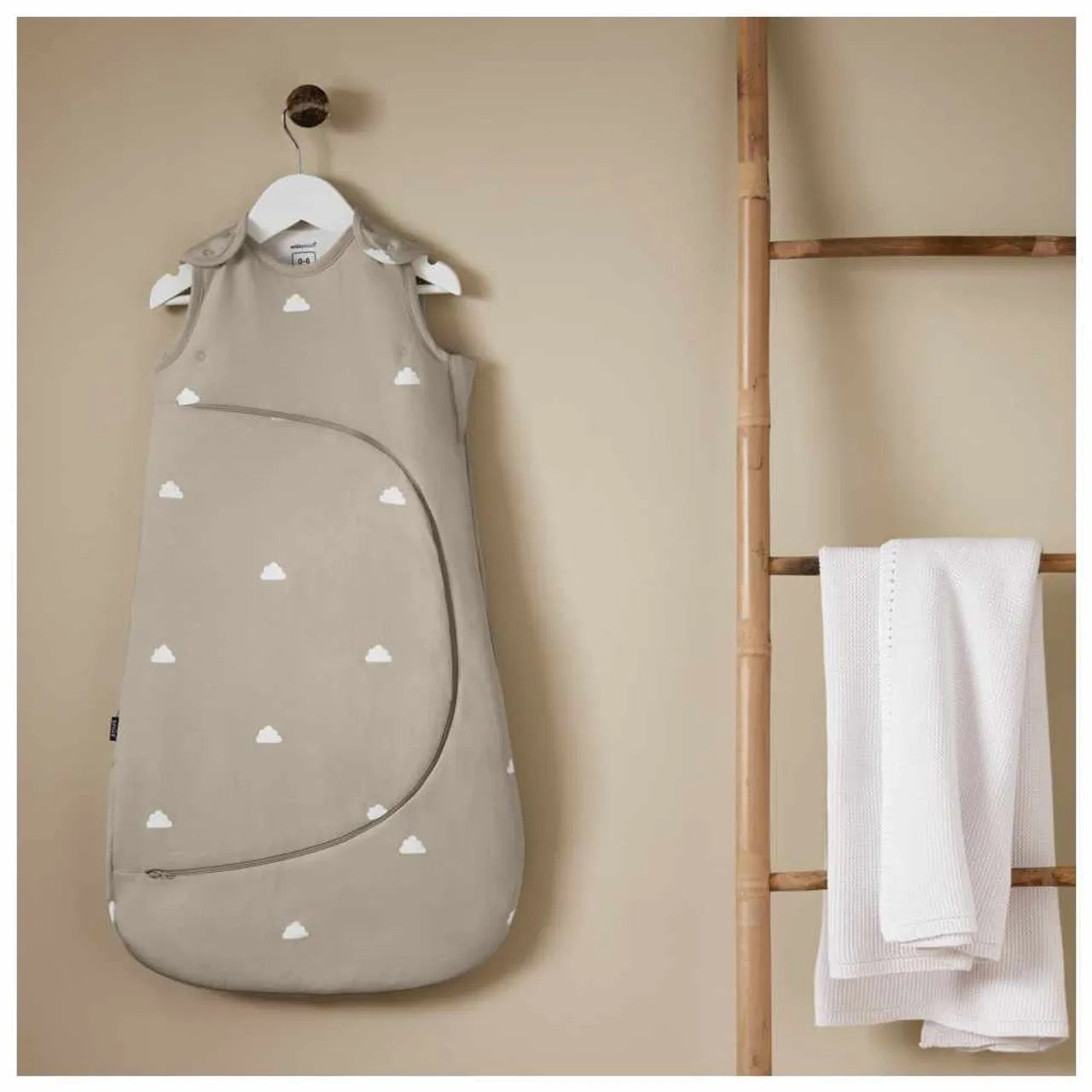 Snuz - Pouch 0.5 Tog Sleeping Bag | Grey/Cloud | 0-6M