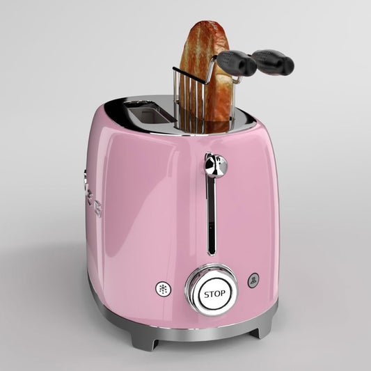 Smeg Toaster 2 Slots 50's Style Aesthetic Pink — BambiniJO Jordan