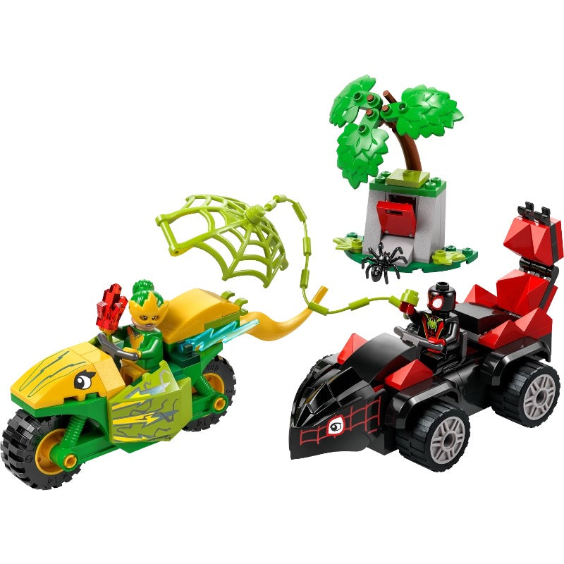 Lego - Marvel Spin and Electro Dinosaur Vehicle Chase | 124 Pcs | 4Y+