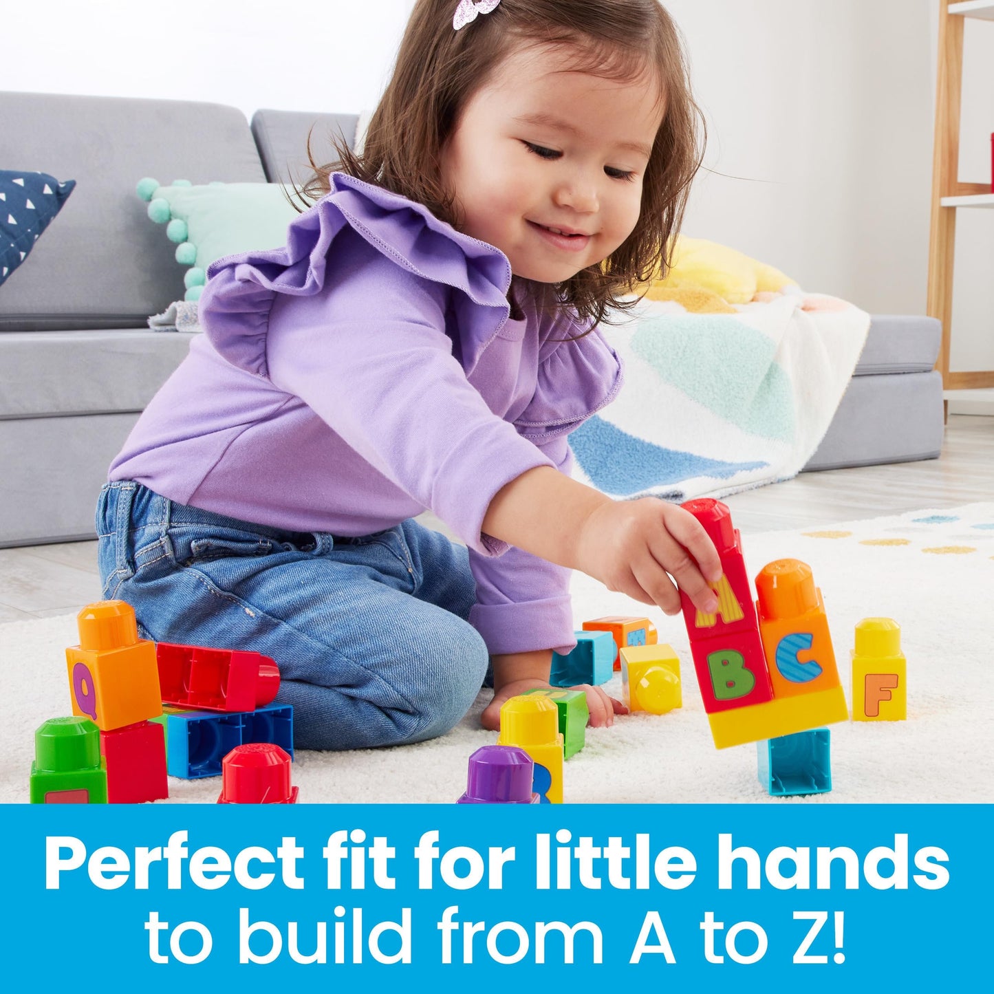 Mega Bloks - ABC Building Bag | 30 Blocks