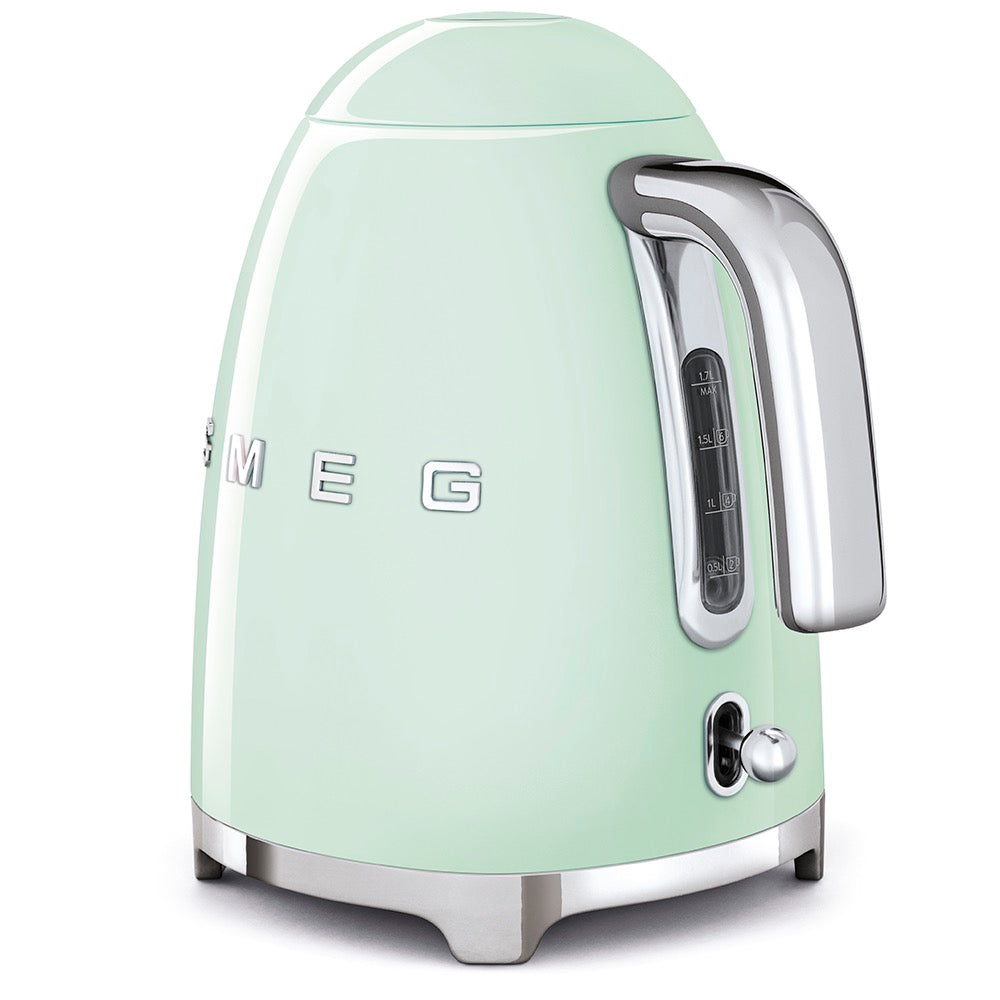 Smeg - Electric Kettle Variable Temperature | 50's Style Aesthetic | 1.7L | Pastel Green