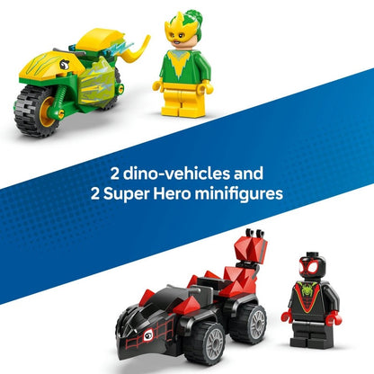 Lego - Marvel Spin and Electro Dinosaur Vehicle Chase | 124 Pcs | 4Y+