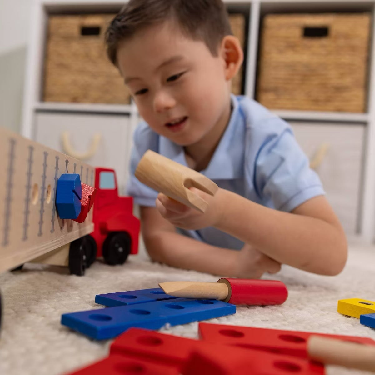 Melissa & Doug Big Rig Building Set | 3Y+ Melissa & Doug Big Rig Building Set | 3Y+
