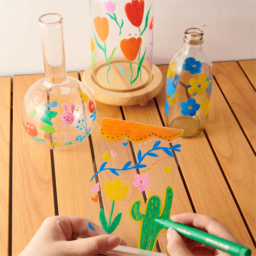 Mideer - Acrylic Markers - Ultra-soft nib | 24 Colors Mideer - Acrylic Markers - Ultra-soft nib | 24 Colors