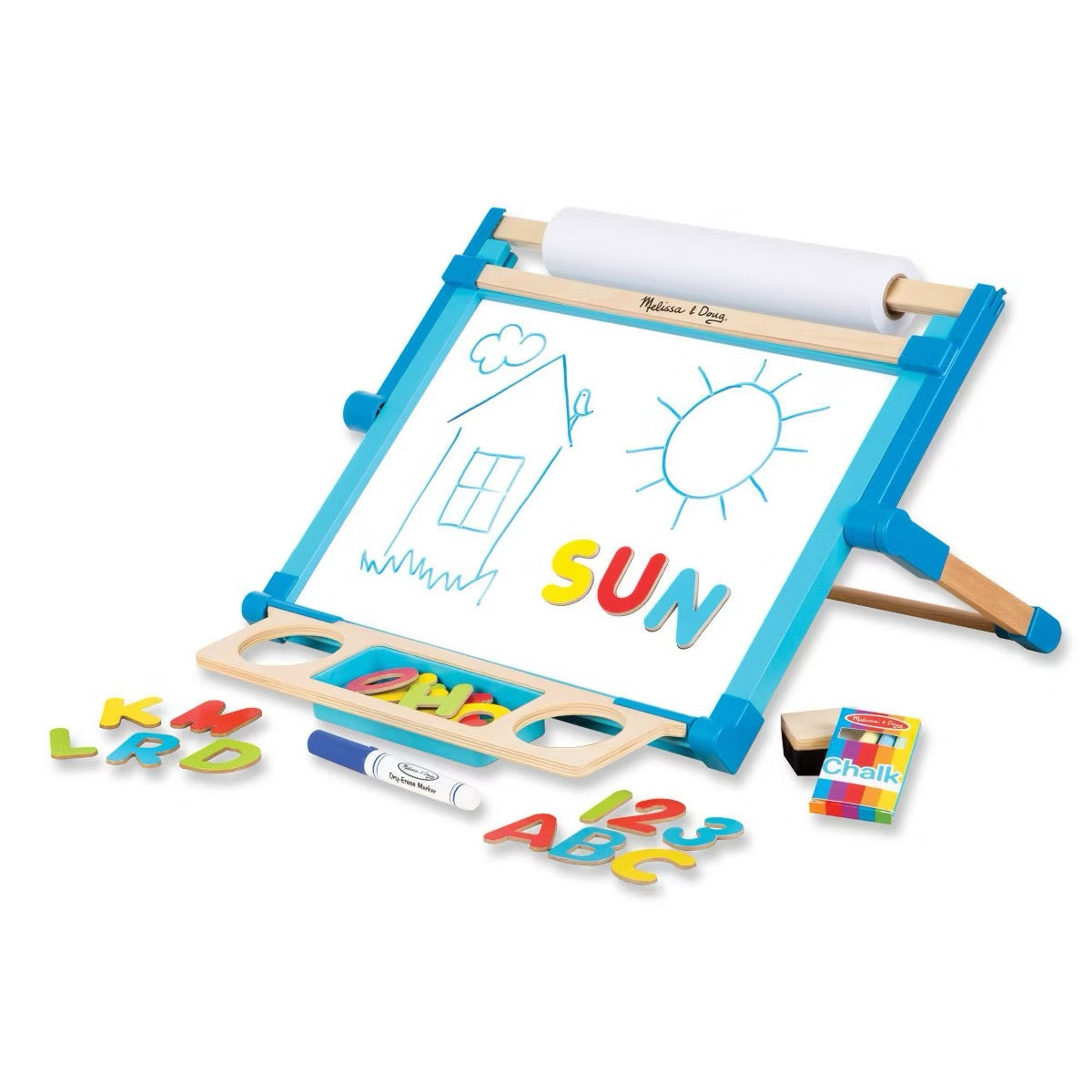 Melissa & Doug - Wooden Double-Sided Tabletop Easel Melissa & Doug - Wooden Double-Sided Tabletop Easel