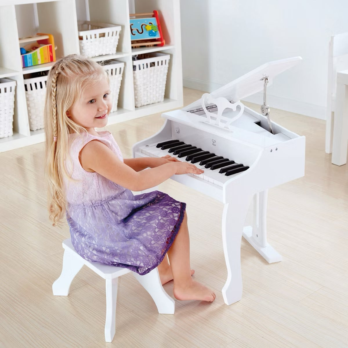 Hape - Deluxe White Grand Piano