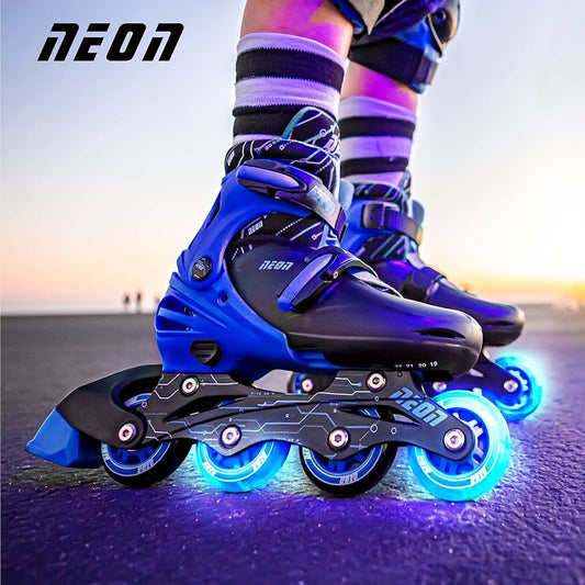 Yvolution - Neon Combo Skates 2-in-1 | Blue | 3-6Y