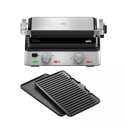 Braun | Contact Grill | 2000W 3 Cooking Positions 230°C Max
