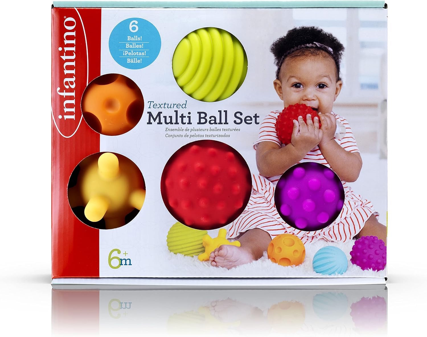 Infantino - Textured Muliti Ball Set | 6m+ Infantino - Textured Muliti Ball Set | 6m+