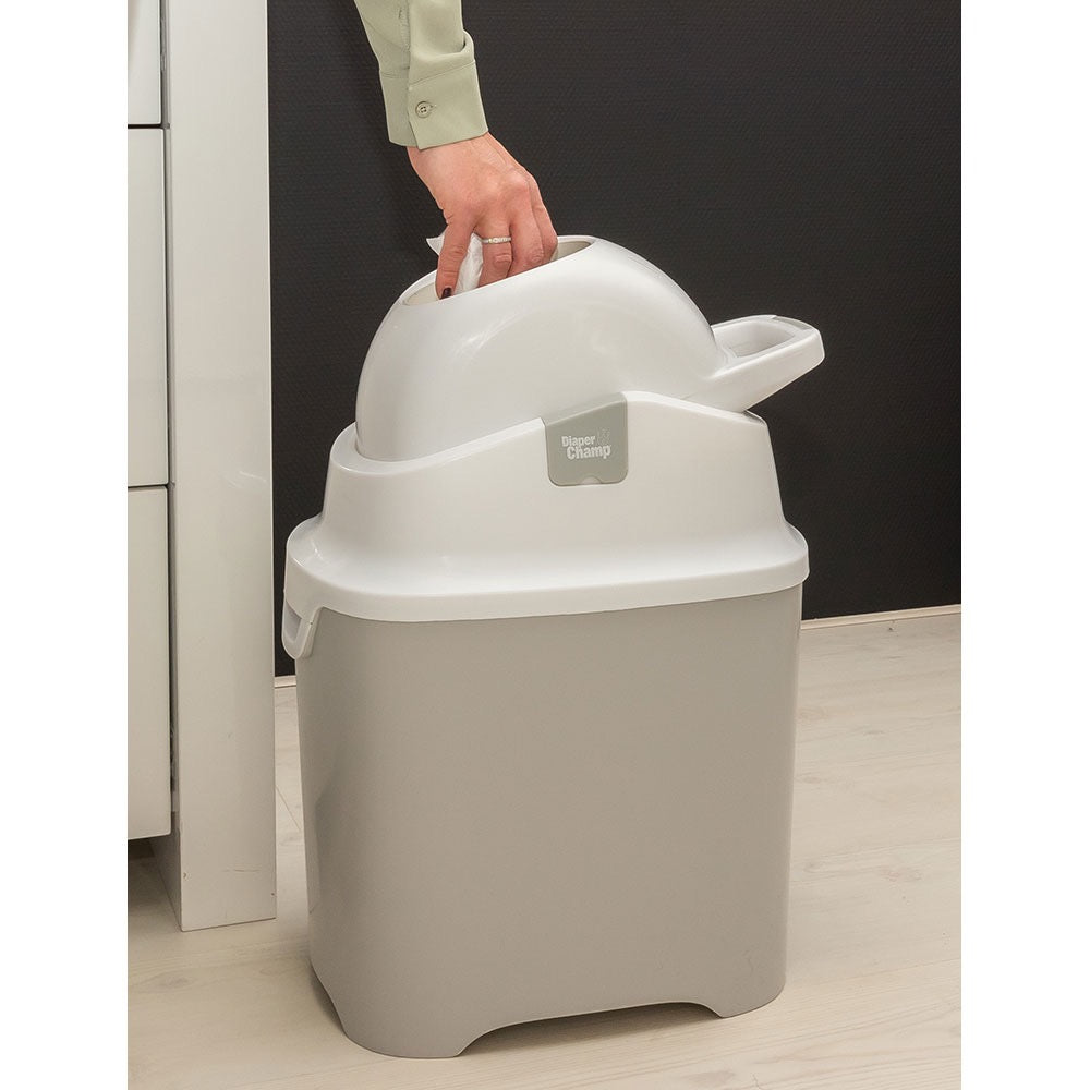 DiaperChamp - Odourless Diaper Pail ONE | Clay | 40 Diapers