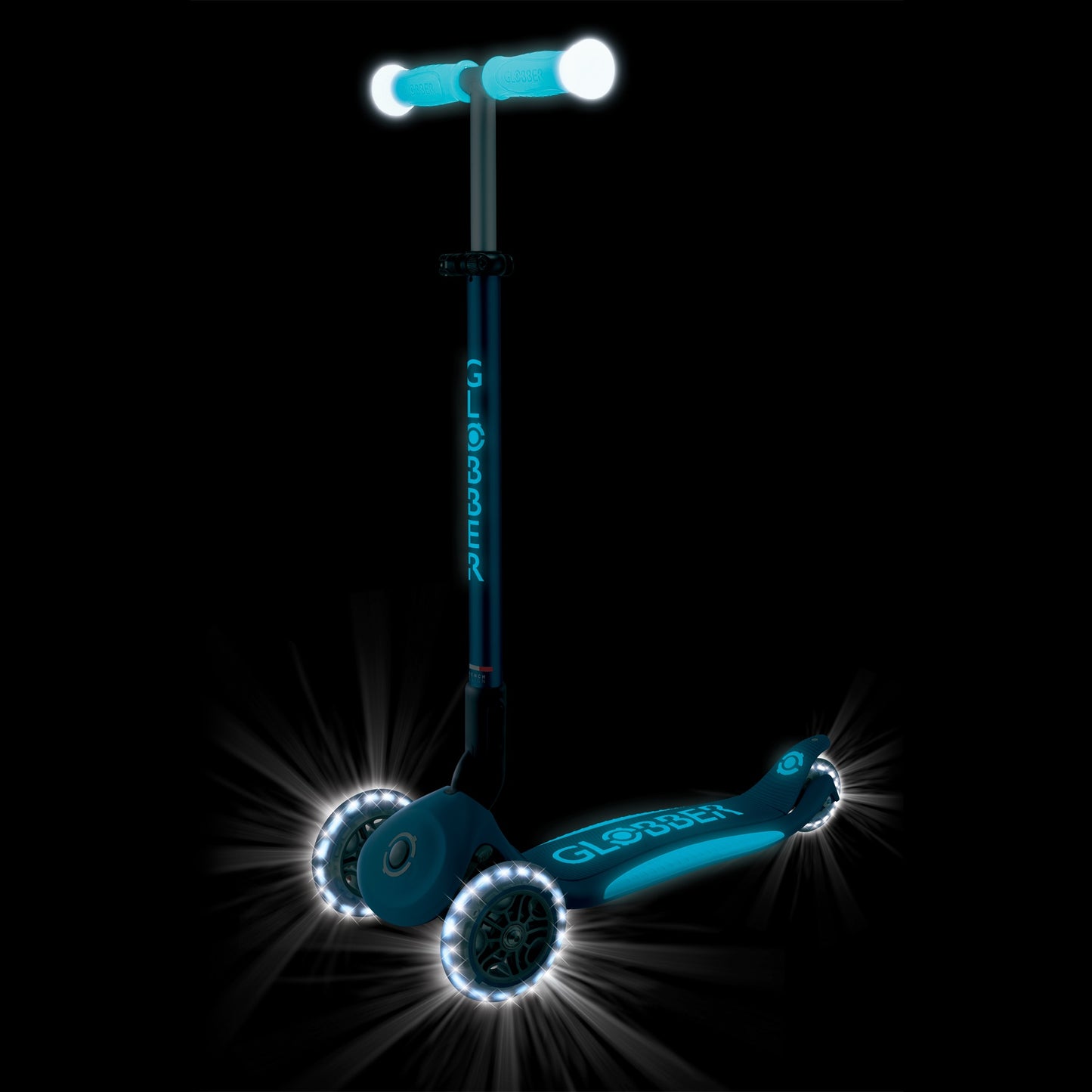Globber - Elite Glow Lights Scooter | Deep Blue | 3Y+