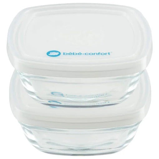 Bebe Confort - Food Containers 2x Glass Conservation Boxes Bebe Confort - Food Containers 2x Glass Conservation Boxes
