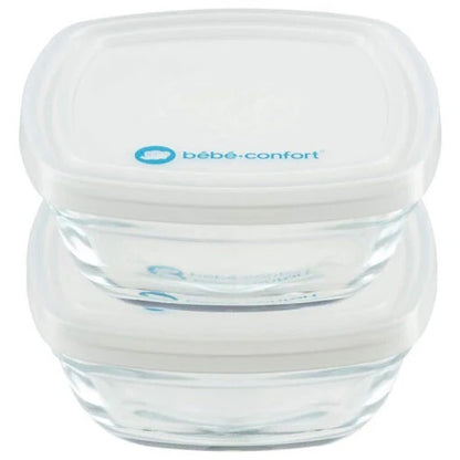 Bebe Confort - Food Containers 2x Glass Conservation Boxes