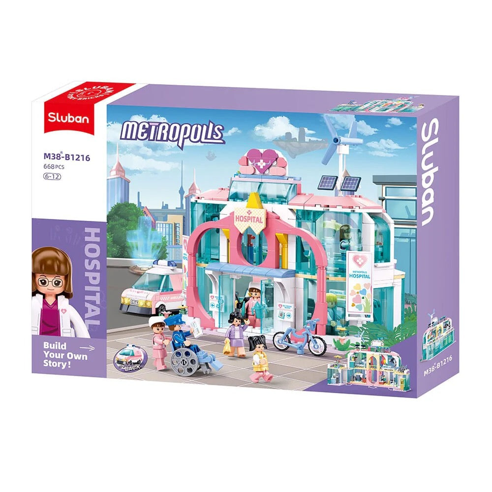 Sluban - Metropolis Doctor – Dream City Hospital Pull Back | 6Y+ Sluban - Metropolis Doctor – Dream City Hospital Pull Back | 6Y+