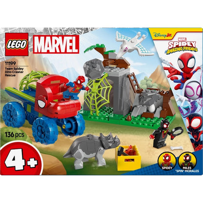 Lego - Marvel Team Spidey Dino Crawler Rescue | 136 Pcs | 4Y+