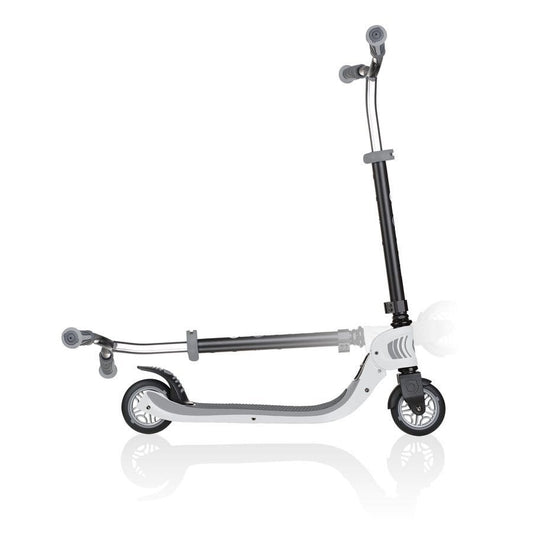 Globber - Flow Foldable 125 Scooter White Black 6Y+ — BambiniJO Jordan