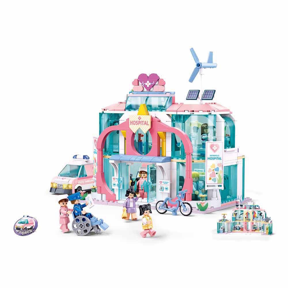 Sluban - Metropolis Doctor – Dream City Hospital Pull Back | 6Y+ Sluban - Metropolis Doctor – Dream City Hospital Pull Back | 6Y+