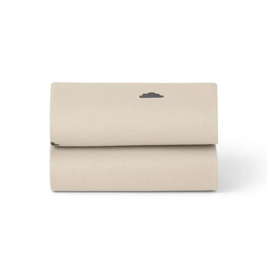 Snuz - Crib 2 Pack Fitted Sheets | Sand / Cloud