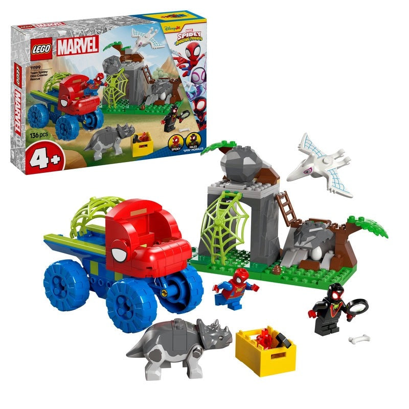 Lego - Marvel Team Spidey Dino Crawler Rescue | 136 Pcs | 4Y+
