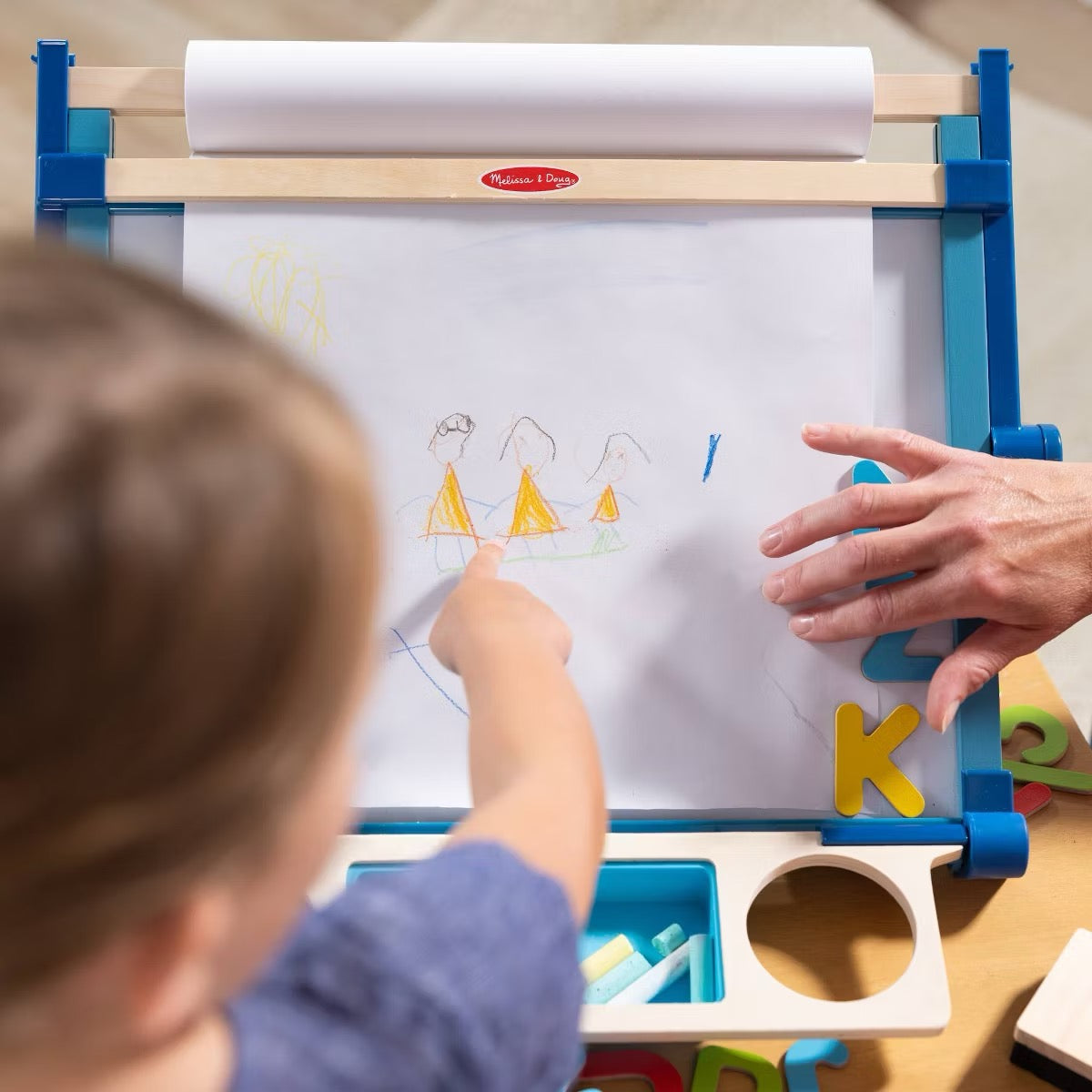 Melissa & Doug - Wooden Double-Sided Tabletop Easel Melissa & Doug - Wooden Double-Sided Tabletop Easel
