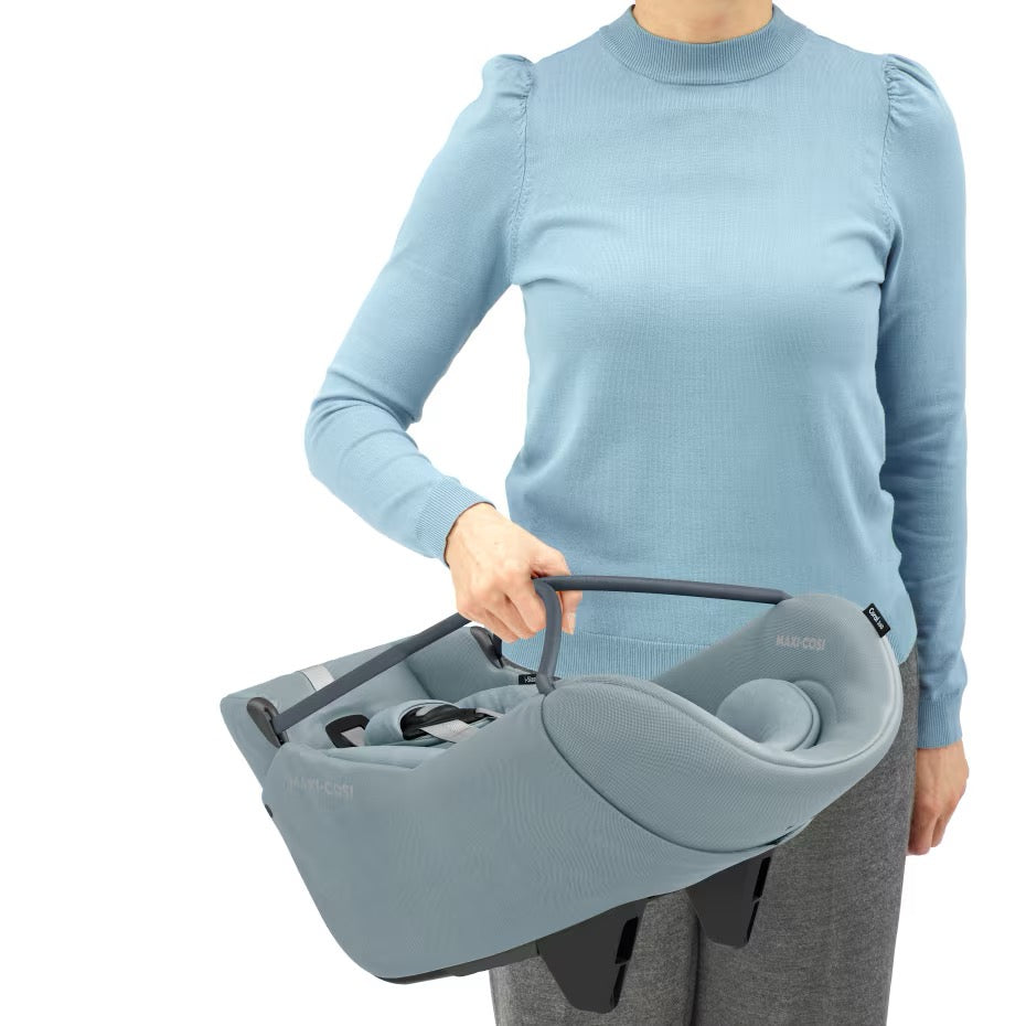 Maxi-Cosi - Coral 360 i-Size Baby Car Seat | Essential Grey | 0-12 Months Maxi-Cosi - Coral 360 i-Size Baby Car Seat | Essential Grey | 0-12 Months