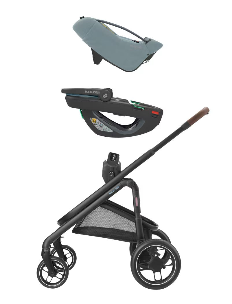 Maxi-Cosi - Coral 360 i-Size Baby Car Seat | Essential Grey | 0-12 Months