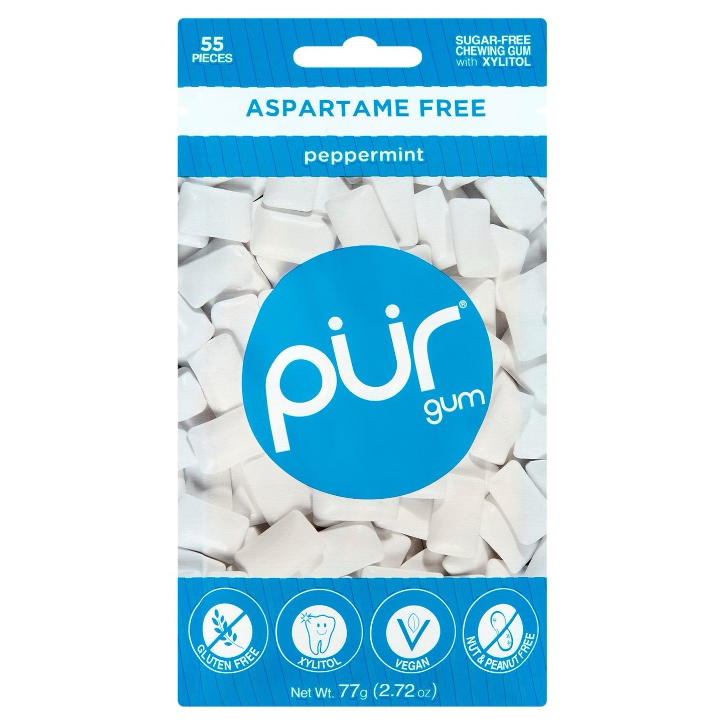 PUR - Aspartame Free Peppermint Gum | 55 Pieces