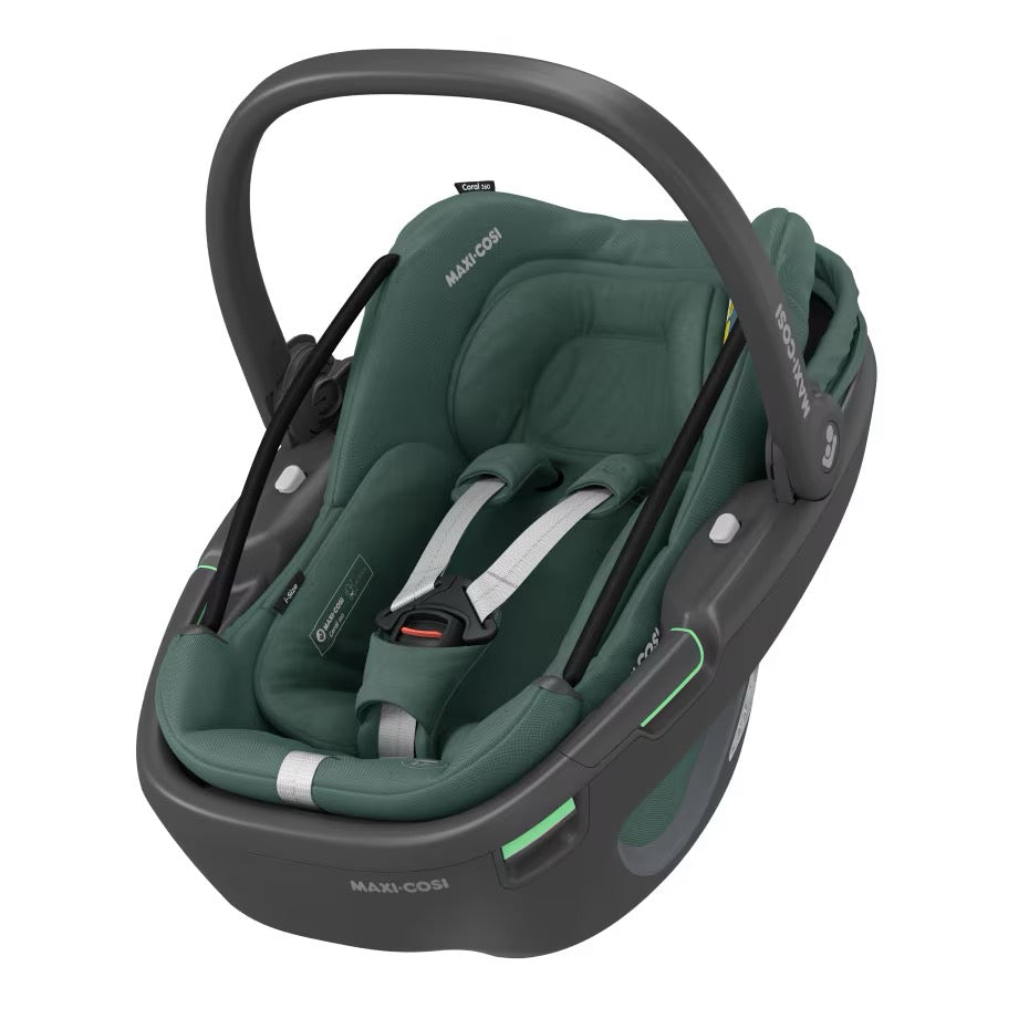 Maxi-Cosi - Coral 360 i-Size Baby Car Seat | Essential Green | 0-12 Months Maxi-Cosi - Coral 360 i-Size Baby Car Seat | Essential Green | 0-12 Months
