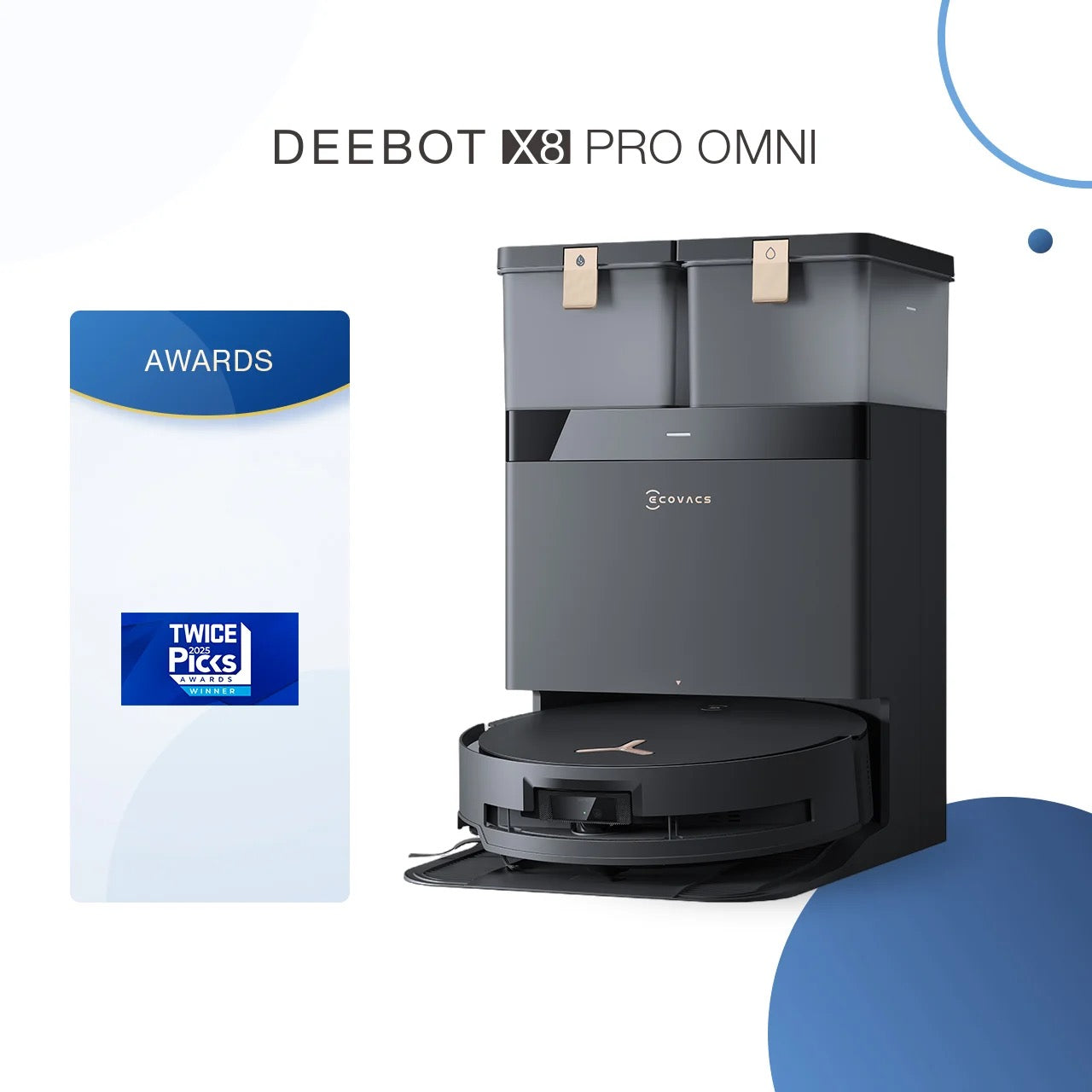 ECOVACS - DEEBOT X8 PRO OMNI Robotic Vacuum