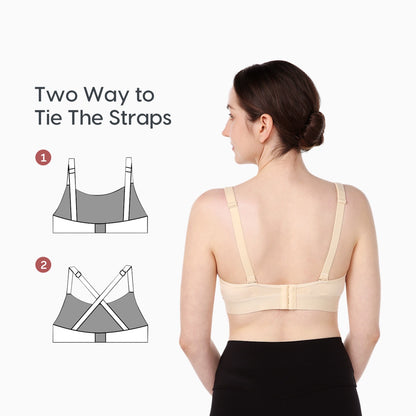 Momcozy - Handsfree Pumping Bra | Beige | Large
