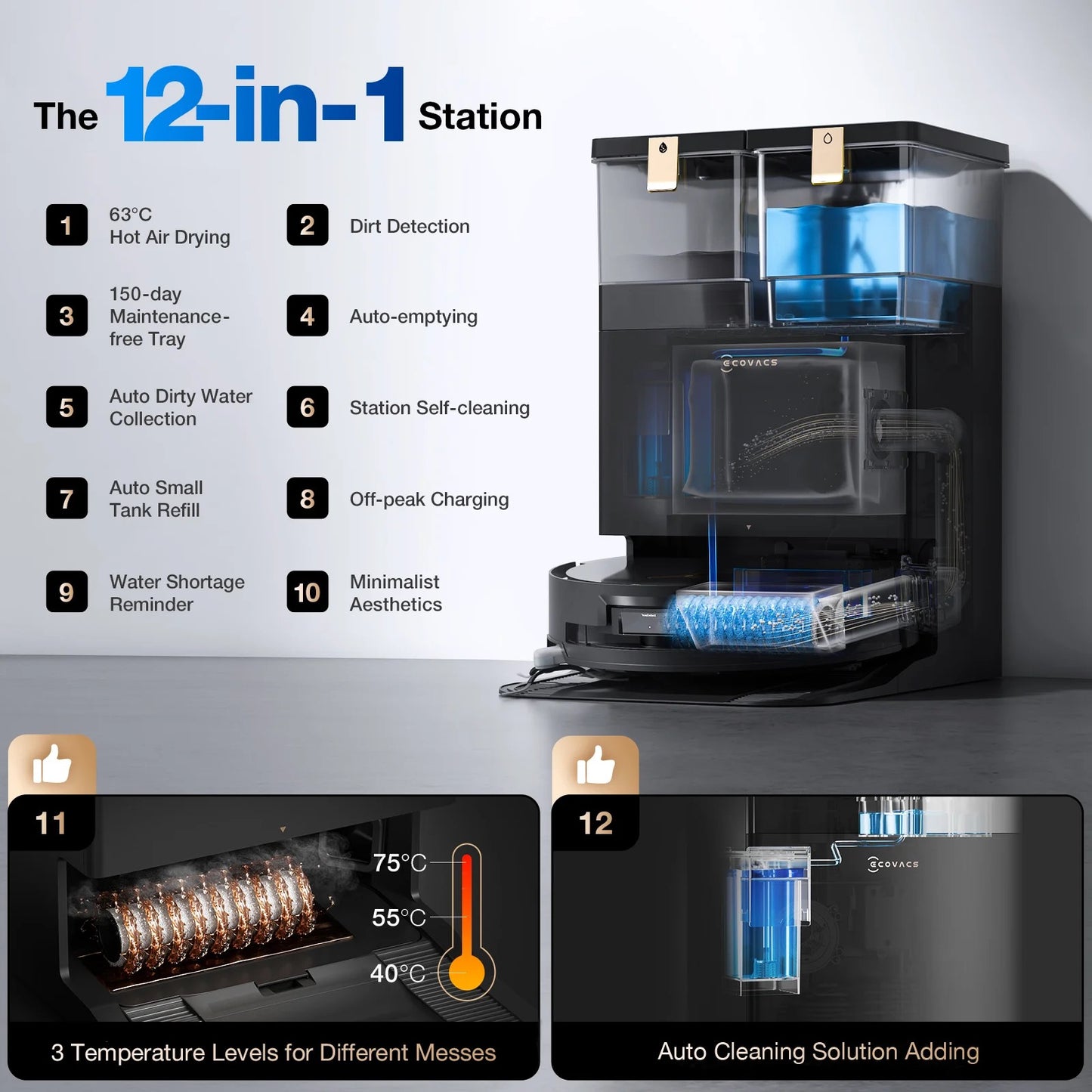 ECOVACS - DEEBOT X8 PRO OMNI Robotic Vacuum