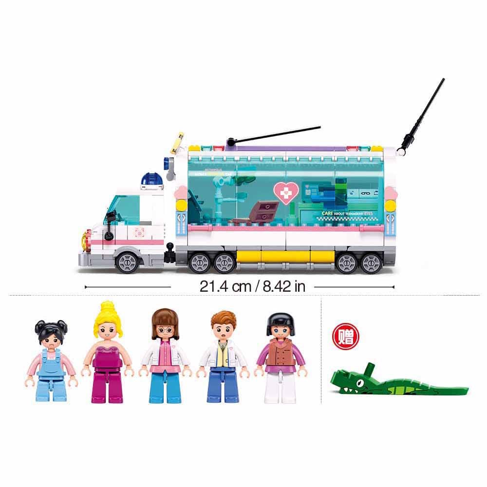 Sluban - Metropolis Doctor – Mobile Nursing Car Pull Back | 6Y+ Sluban - Metropolis Doctor – Mobile Nursing Car Pull Back | 6Y+
