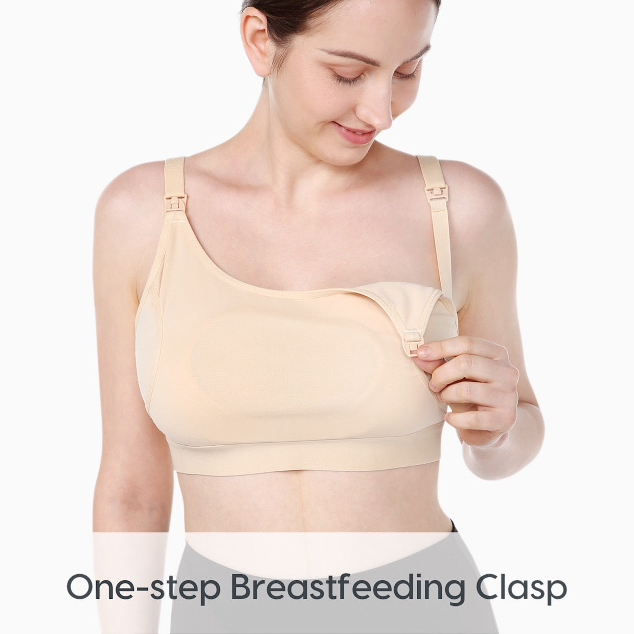 Momcozy - Handsfree Pumping Bra | Beige | Large