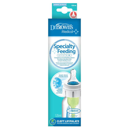 Dr. Brown's - Options+ Anti-colic Bottle | Specialty Feeding System | 120ml | Level 1 Nipple + Valve
