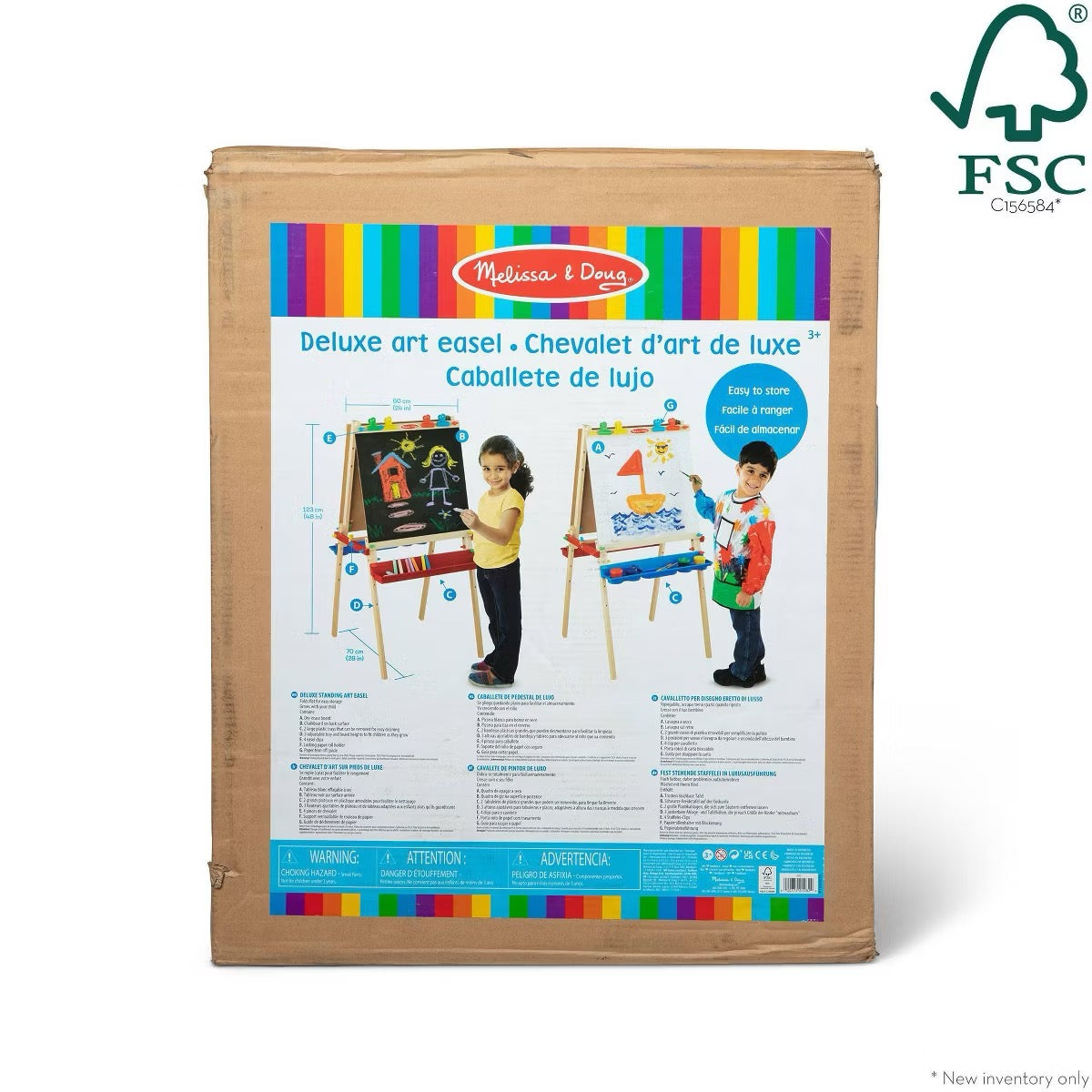 Melissa & Doug - Deluxe Standing Art Easel | Double Sided Melissa & Doug - Deluxe Standing Art Easel | Double Sided