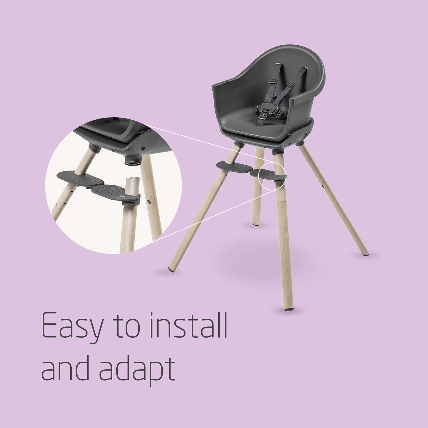 Maxi-Cosi - Moa 4-in-1 Evolutive High Chair | Beyond White | 6M-7Y