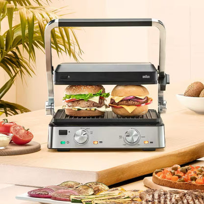 Braun | Contact Grill | 2000W 3 Cooking Positions 230°C Max