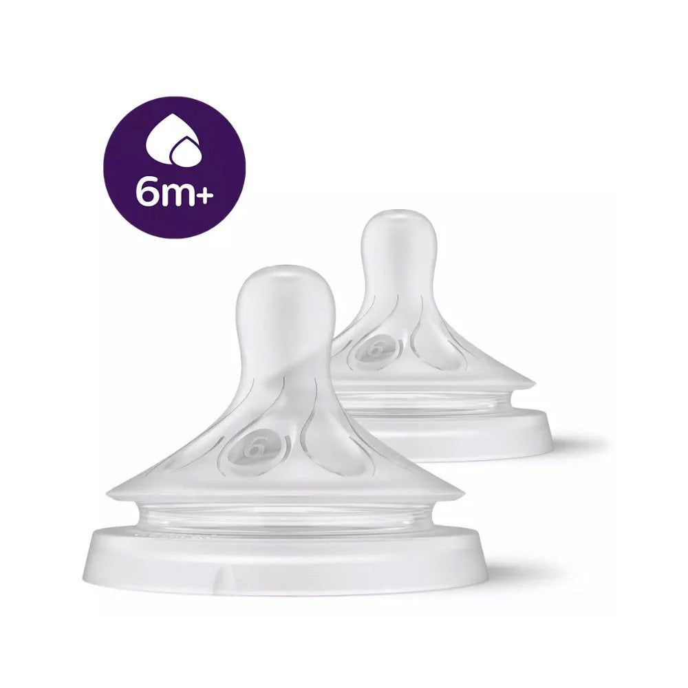 Philips Avent - Natural Response Nipple | 6m+ | Thick Flow | 2 Pack