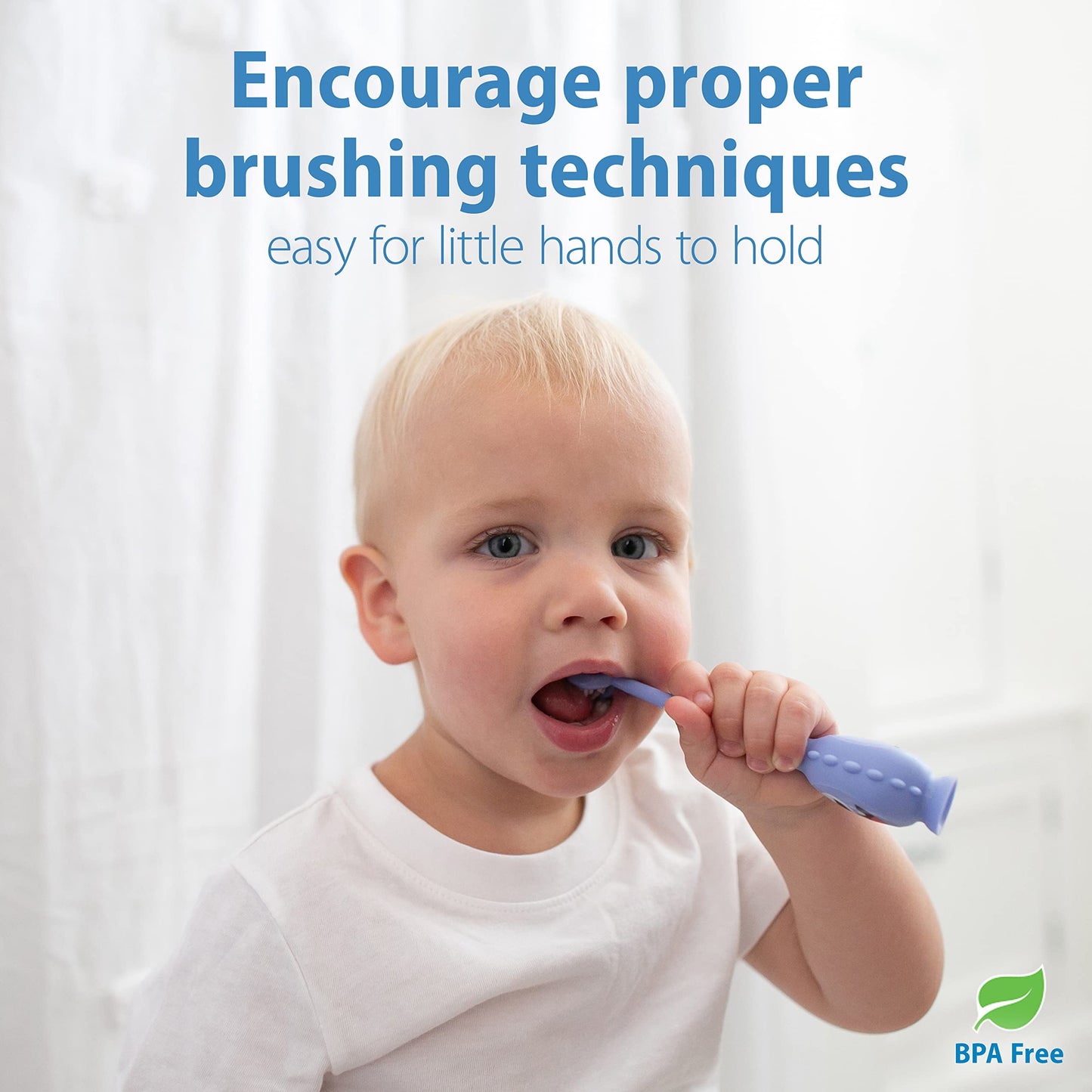 Dr Brown's - ToothScrubber™ Toddler Monster Toothbrush | 1-4Y | Purple