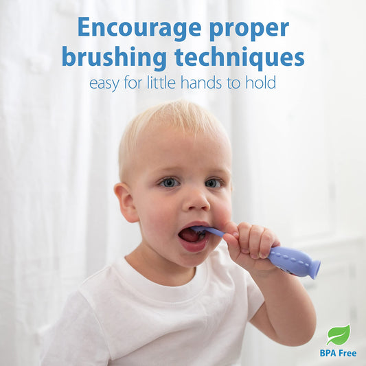 Dr Brown's - ToothScrubber™ Toddler Monster Toothbrush 1-4Y Purple — BambiniJO Jordan