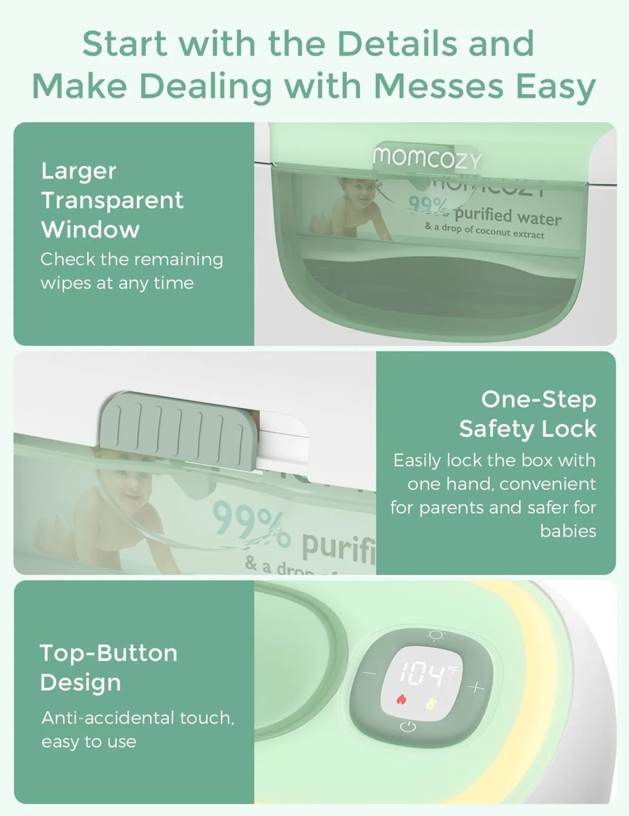 Momcozy - Baby Wipes Warmer Max | Large Capacity