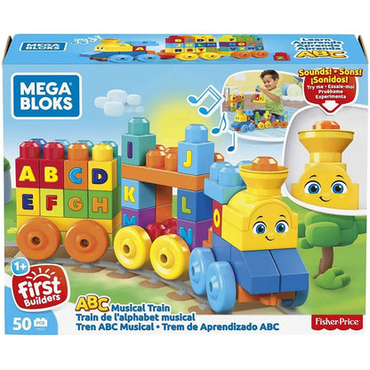 Mega Bloks - لعبة قطار الحروف الموسيقي (ABC)