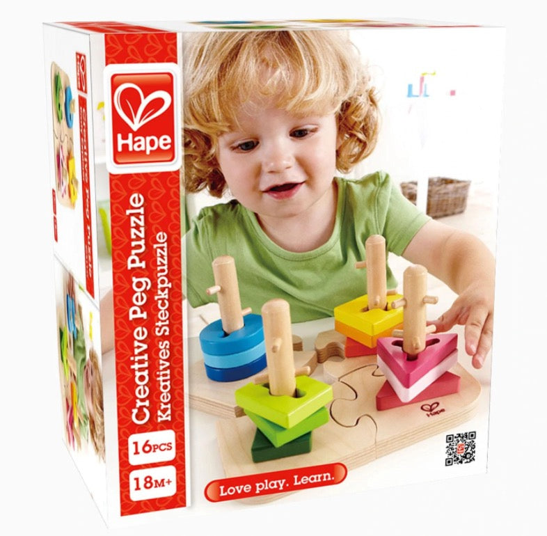 Hape - Creative Peg Puzzle Hape - Creative Peg Puzzle