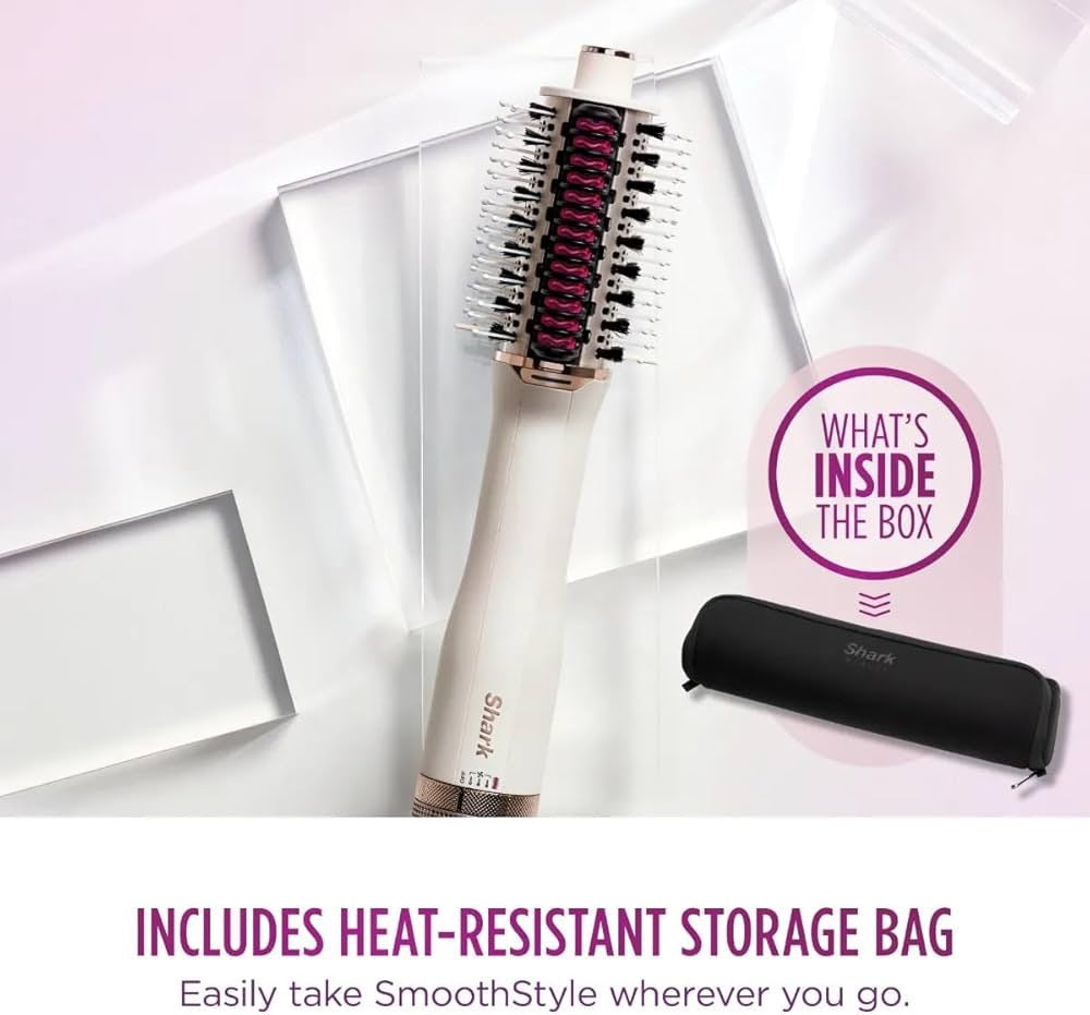 Shark - SmoothStyle Heated Brush & Smoothing Comb + Storage Bag Shark - SmoothStyle Heated Brush & Smoothing Comb + Storage Bag