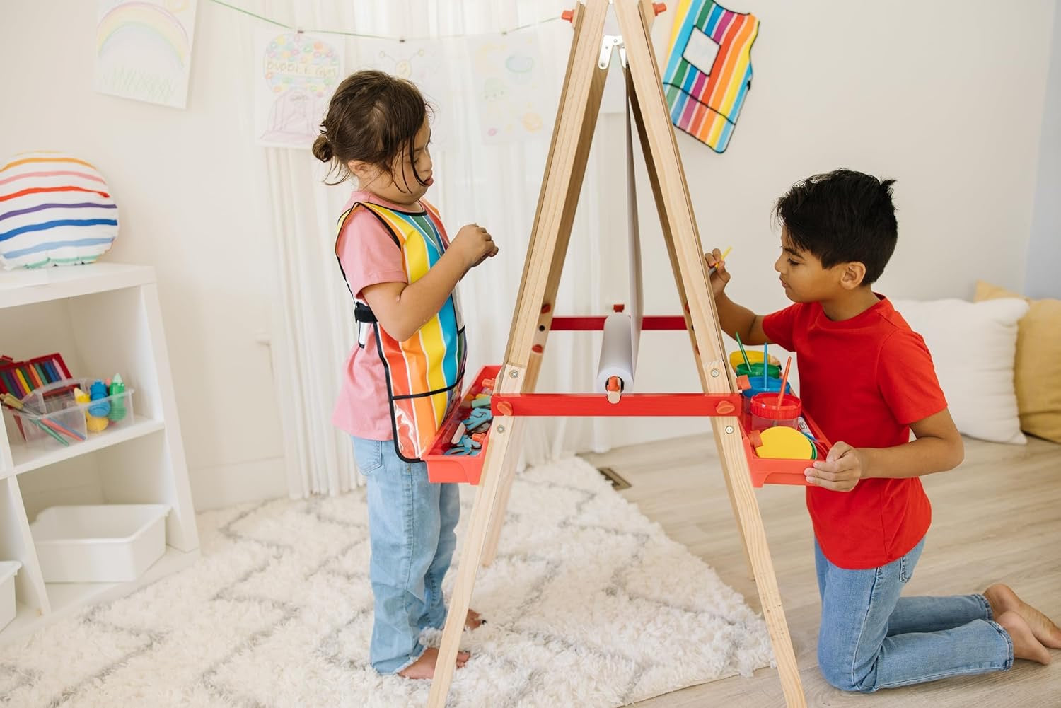 Melissa & Doug - Deluxe Magnetic Art Easel | Double Sided Melissa & Doug - Deluxe Magnetic Art Easel | Double Sided